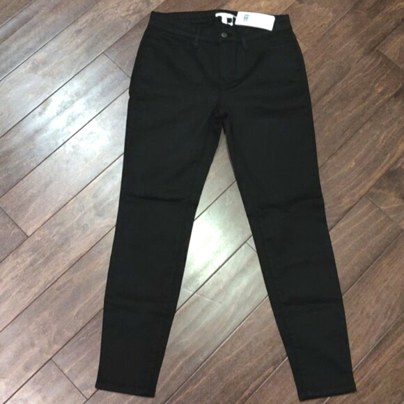 Eileen Fisher Black Cotton Tencel Stretch Denim Jeans NEW WITH TAGS 12 P… - Picture 1 of 6